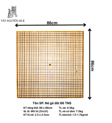 NÉ GỖ ĐÔI 86 TNS - GỖ BẠCH ĐÀN ĐỎ