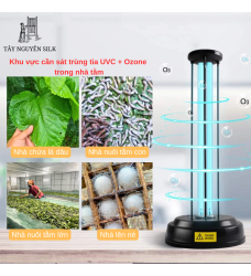 ĐÈN DIỆT KHUẨN UV-C + OZONE – GIẢI PHÁP KHỬ TRÙNG TOÀN DIỆN CHO NHÀ NUÔI TẰM