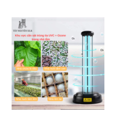 ĐÈN DIỆT KHUẨN UV-C + OZONE – GIẢI PHÁP KHỬ TRÙNG TOÀN DIỆN CHO NHÀ NUÔI TẰM