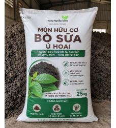 PHÂN MÙN BÒ SỮA Ủ HOAI CHO CÂY DÂU TẰM