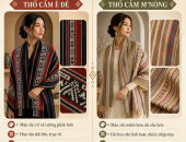 SỰ KHÁC BIỆT GIỮA THỔ CẨM Ê ĐÊ VÀ THỔ CẨM M’NÔNG QUA MÀU SẮC, HOA VĂN VÀ CẢM GIÁC THỜI TRANG